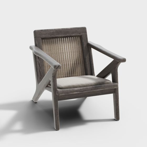 Cozy Reading Chair 3D model