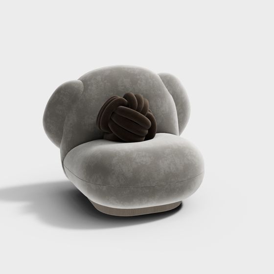 Elegant Armchair 3D Model for Modern Design