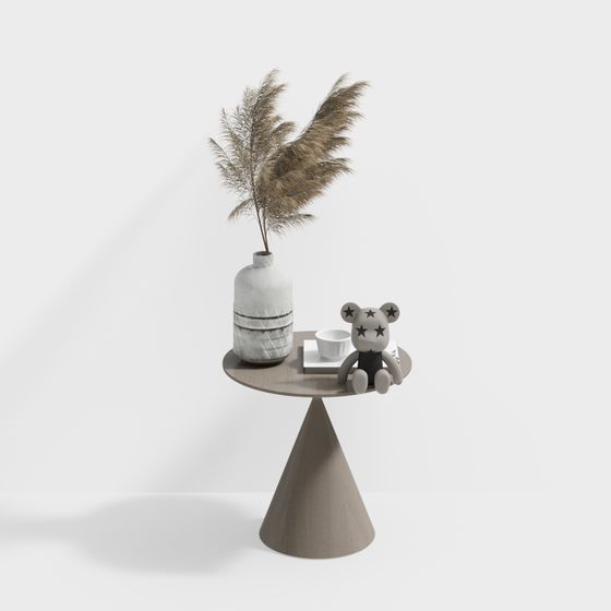 Bear and Vase Side Table 3D model