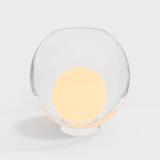 Elegant Glass Aquarium 3D model