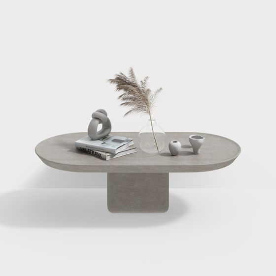 Concrete Coffee Table 3D model