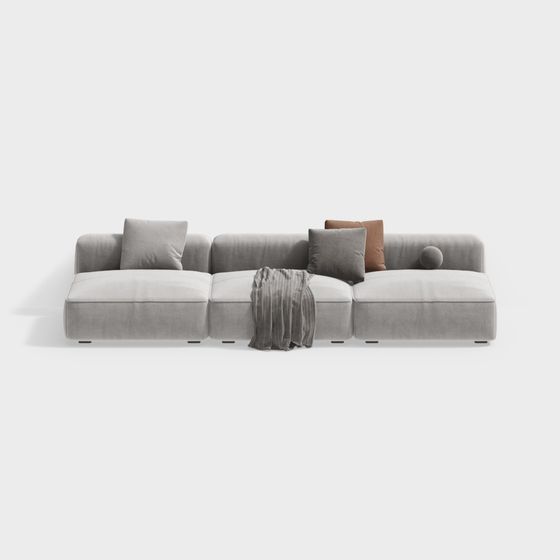 Urban Comfort 3D Model Sofa for Modern Spaces