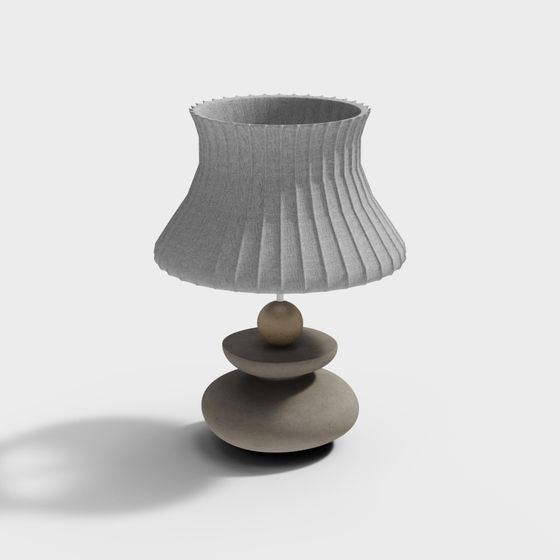 Stylish 3D Table Lamp Model for Contemporary Spaces
