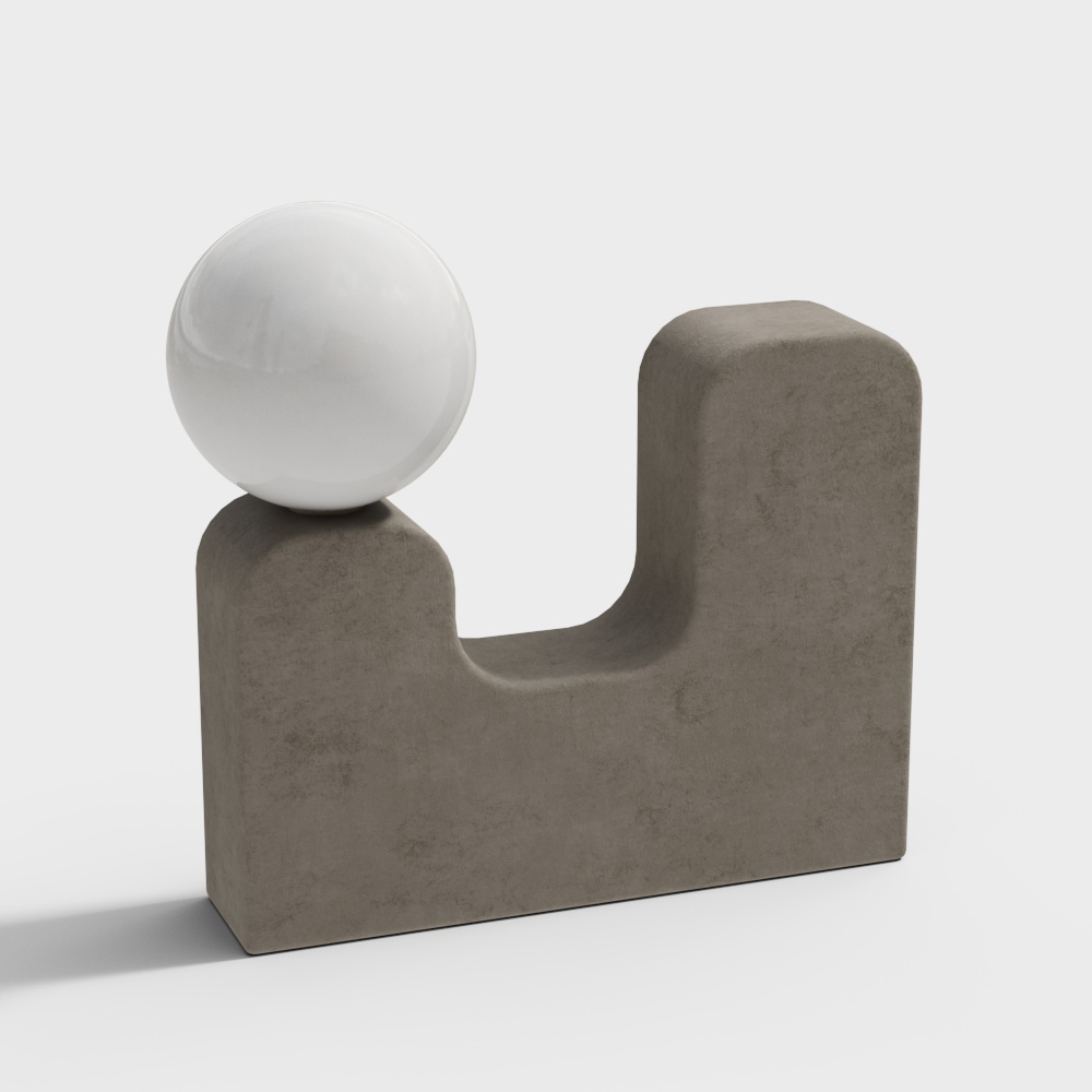 Wabi-sabi letter desk lamp