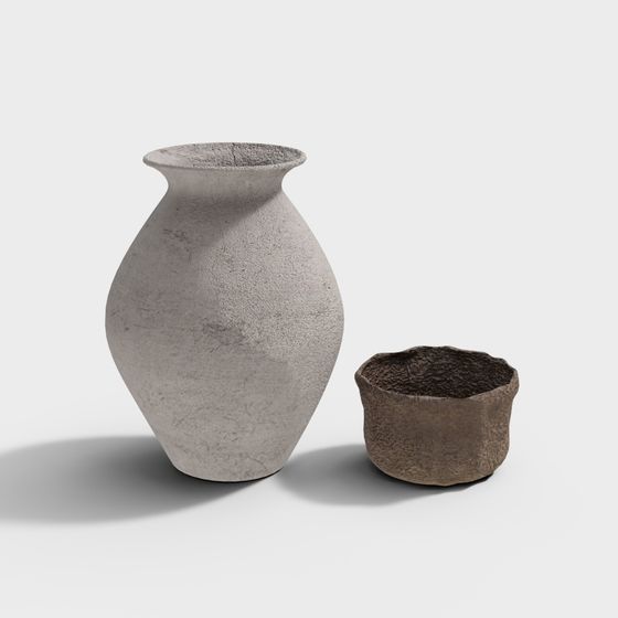 Ancient Style Pottery 3D Model