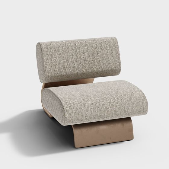 Streamlined Sofa 3D model