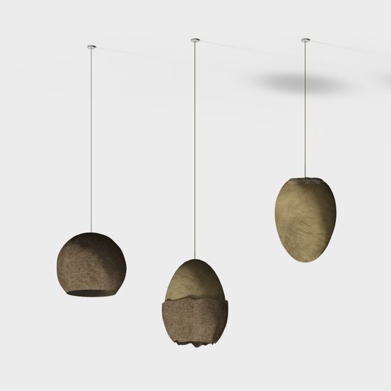 Suspended Light Series 3D model