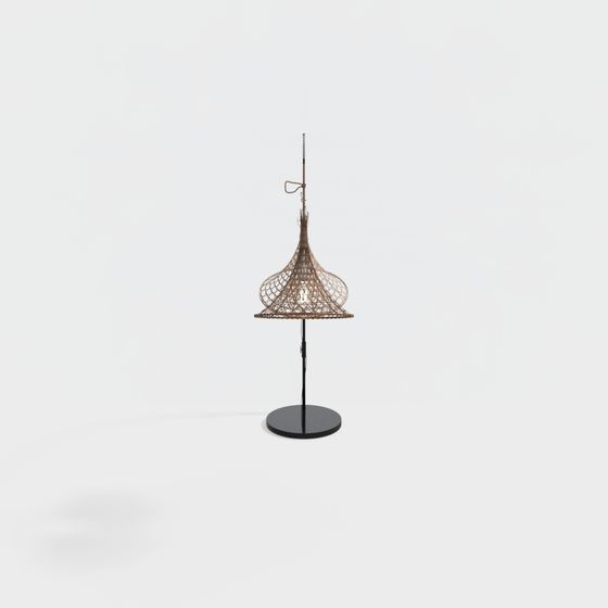 Rattan Pendant Lamp 3D model
