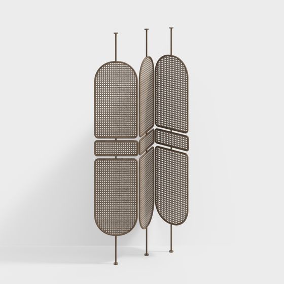Streamlined Partition Screen 3D model