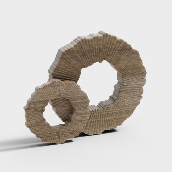 侘び寂び風の木工飾り