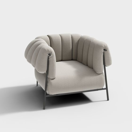 Modern Elegant Sofa 3D Model