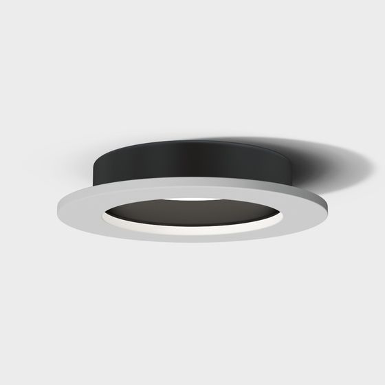 Modern Circular Recessed Light 3D model