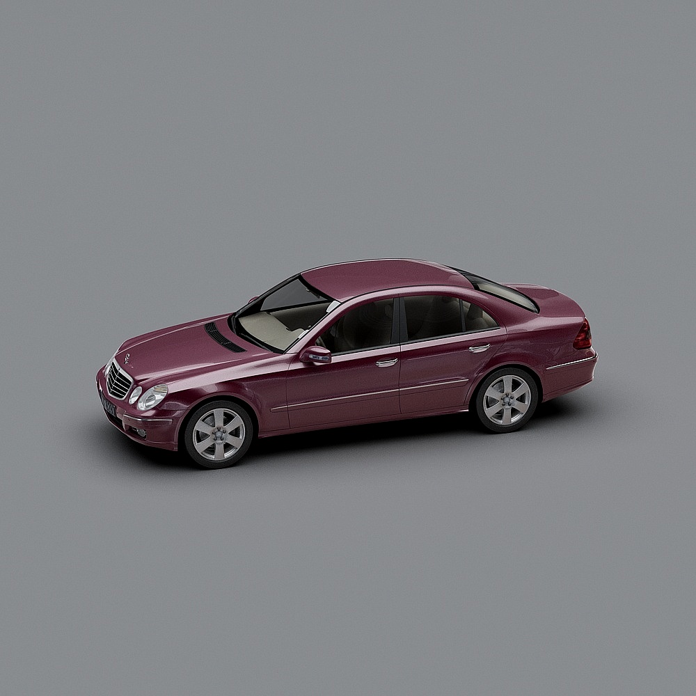 Low Poly Mercedes-Benz E-Class Car 3D model