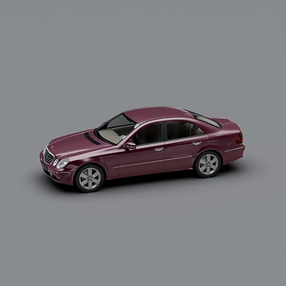 Low Poly Mercedes-Benz E-Class Car 3D model