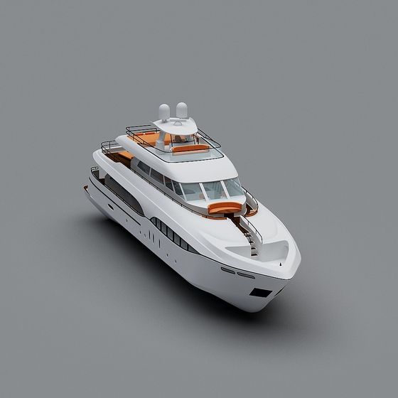 Luxury Modern Yacht 3D model - Serenity