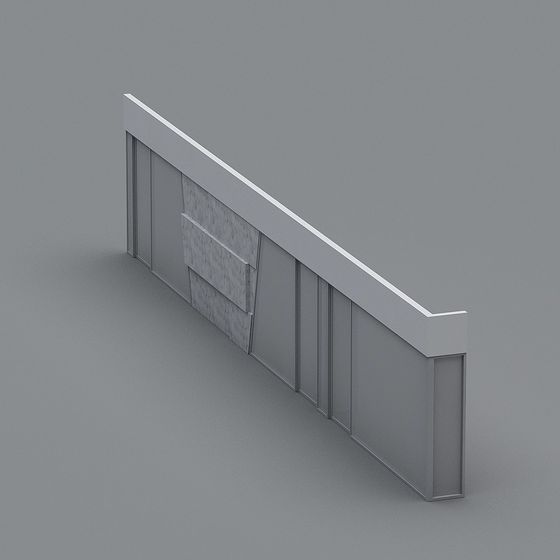 City Window Low-Polygon 3D Model for Modern Design