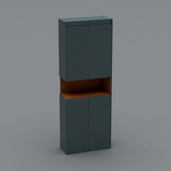 City Cabinet Low-Poly 3D model for Creative Projects