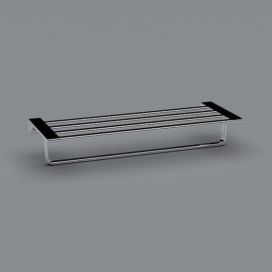 Modern Minimalist Towel Rack 3D model