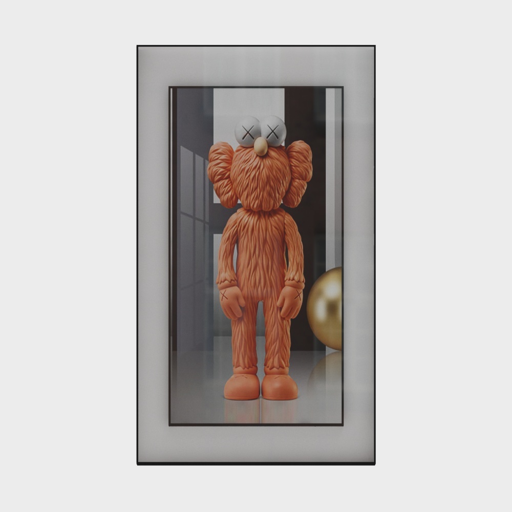 Charming Kaws Bear 3D Model for Creative Projects