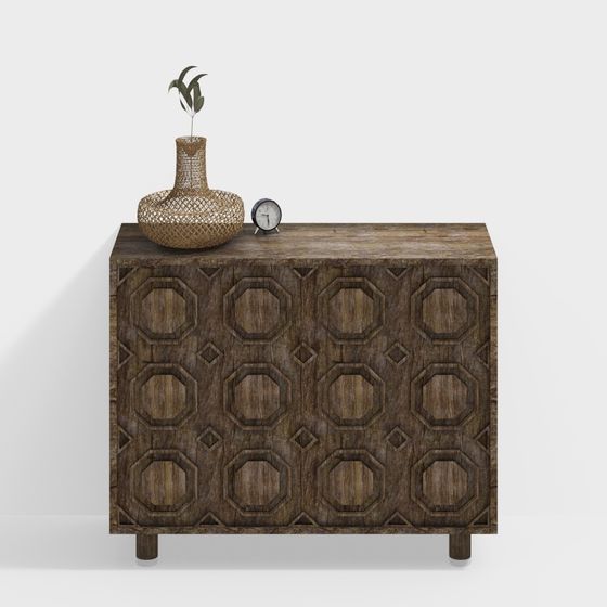 Vintage Style Storage Cabinet 3D model for Creative Use