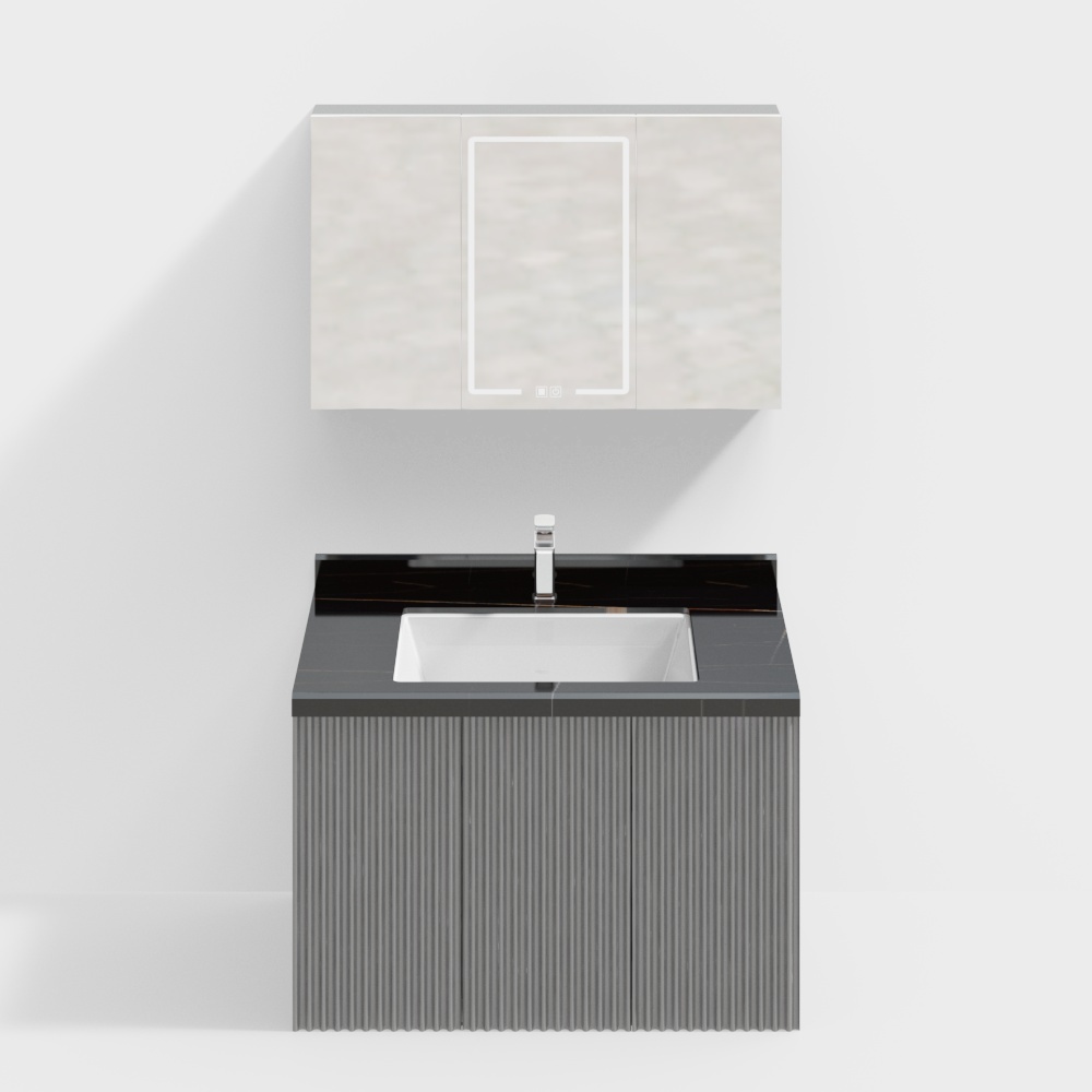 189 light luxury bathroom cabinet 900 built-in