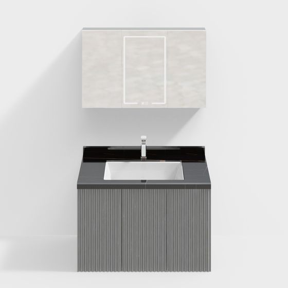 189 ライトラグジュアリー バスルームキャビネット 900 ビルトイン