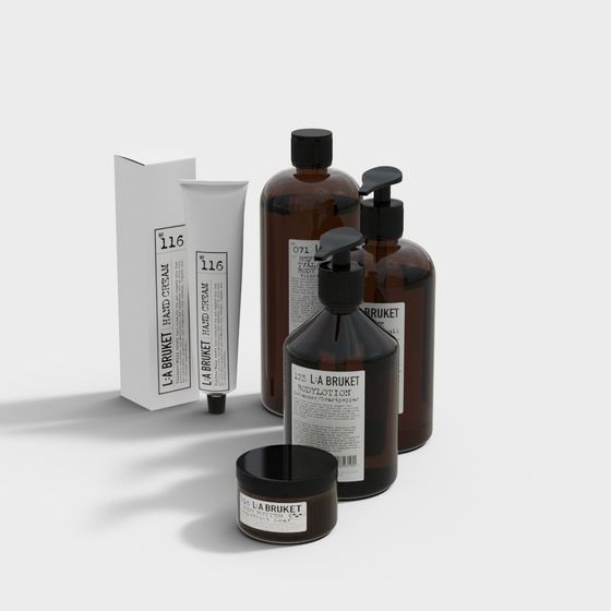 L:A Bruket Cosmetic Set 3D model