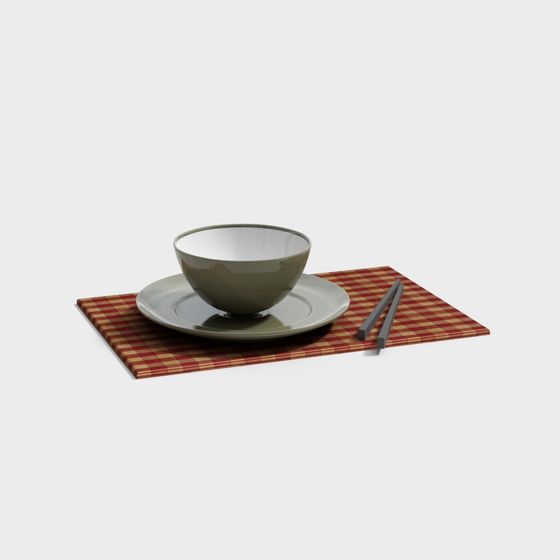 Elegant Corner Dining Table 3D model