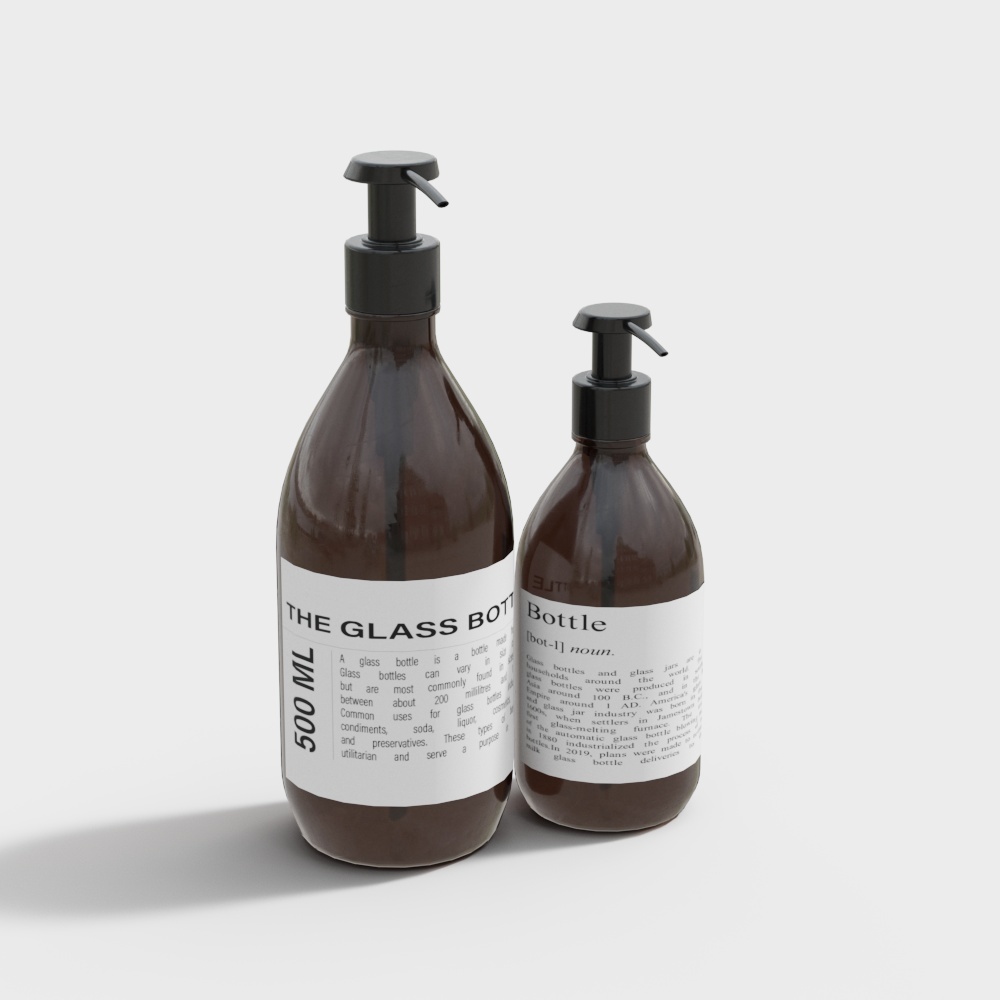 Modern toiletries shower gel