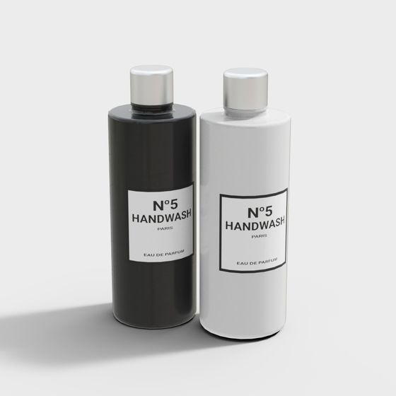 N°5 Handwash 3D model - Stylish Minimalist Design