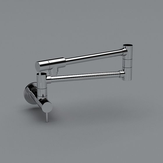 Sleek Kitchen Faucet 3D model for Modern Design