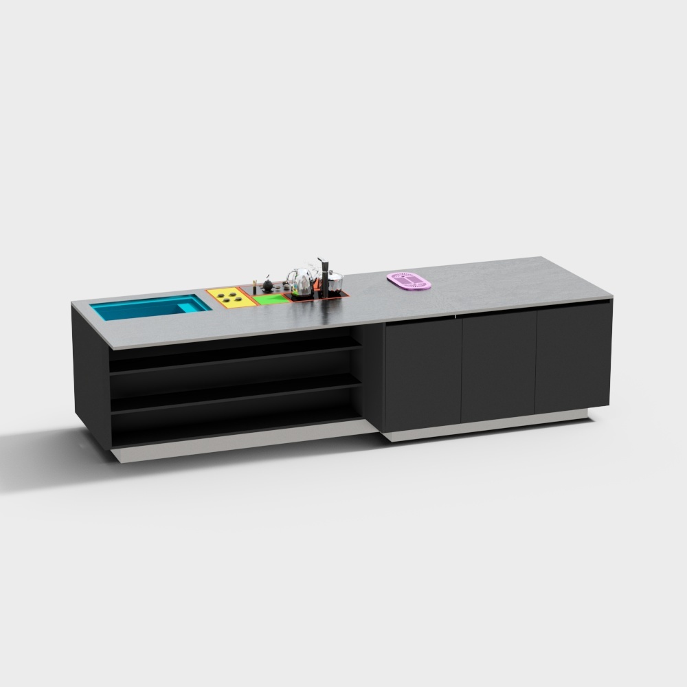 Urban Living Room TV Cabinet 3D model