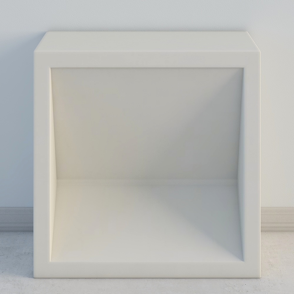 Dekorative Betonblockwand, quadratisches Betonblockmuster, Betonwand Hintergrund