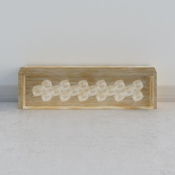 Geometric Light and Shadow Long Box 3D model