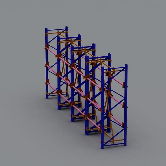 Futuristic Scaffolding 3D Model