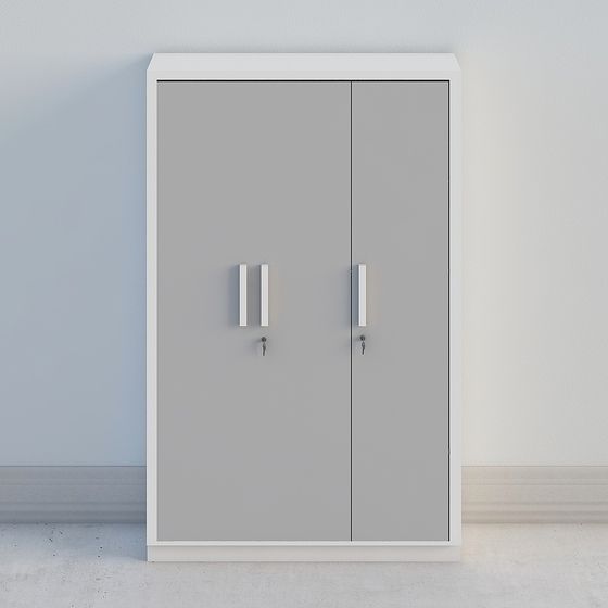 Minimalist Storage Cabinet 3D model for Modern Interiors