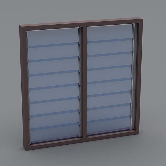 Elegant Low-Poly Shutter Design 3D model