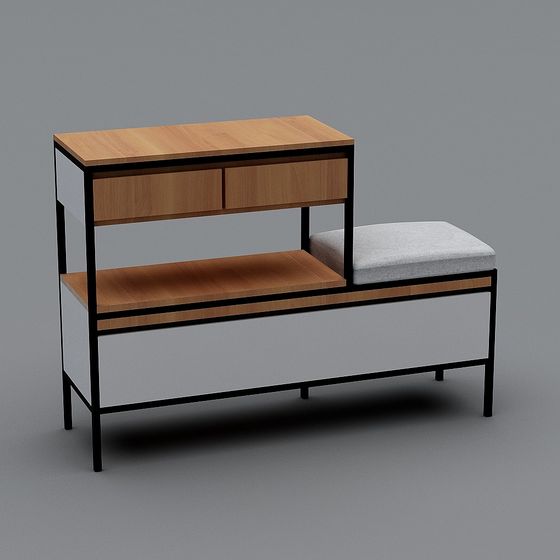 Urban Corner Storage Cabinet 3D model