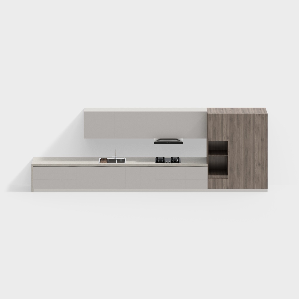 Modern Kitchen Cabinet 3D model