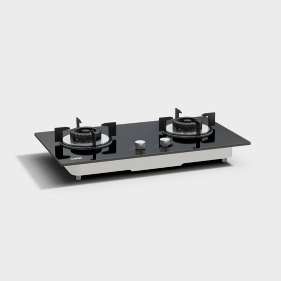 Sleek Modern Gas Stove 3D model