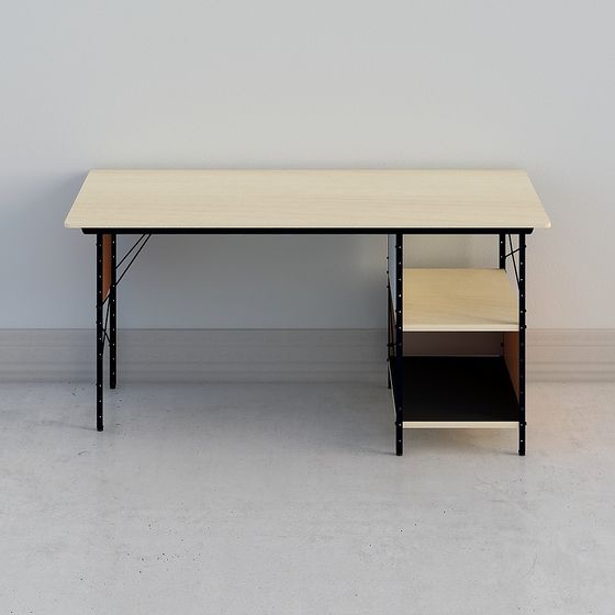 Foldable Workbench 3D model for Creative Spaces