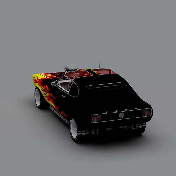 Vintage Ford Mustang 3D Model