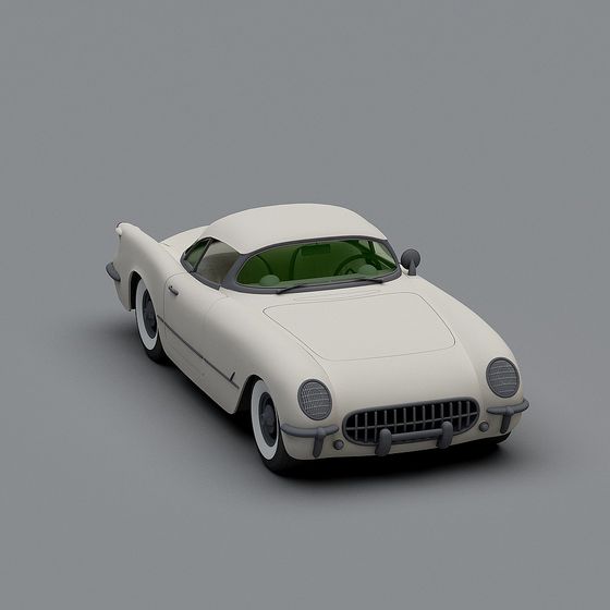 Vintage Sports Car 3D model - Retro Meets Modern