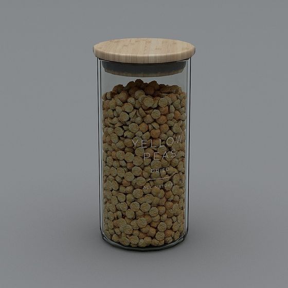 Charming Glass Jar 3D model