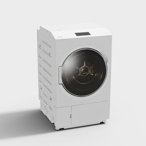 Elegant Toshiba Washing Machine 3D model