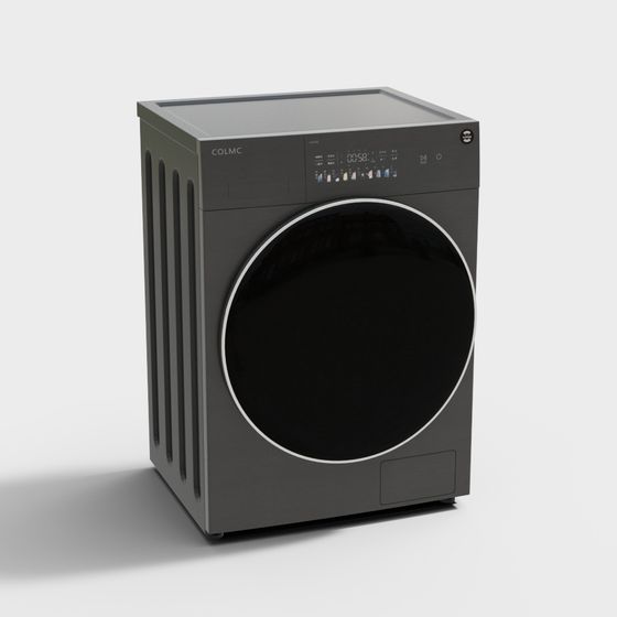 Sleek Washing Machine 3D Model for Modern Design