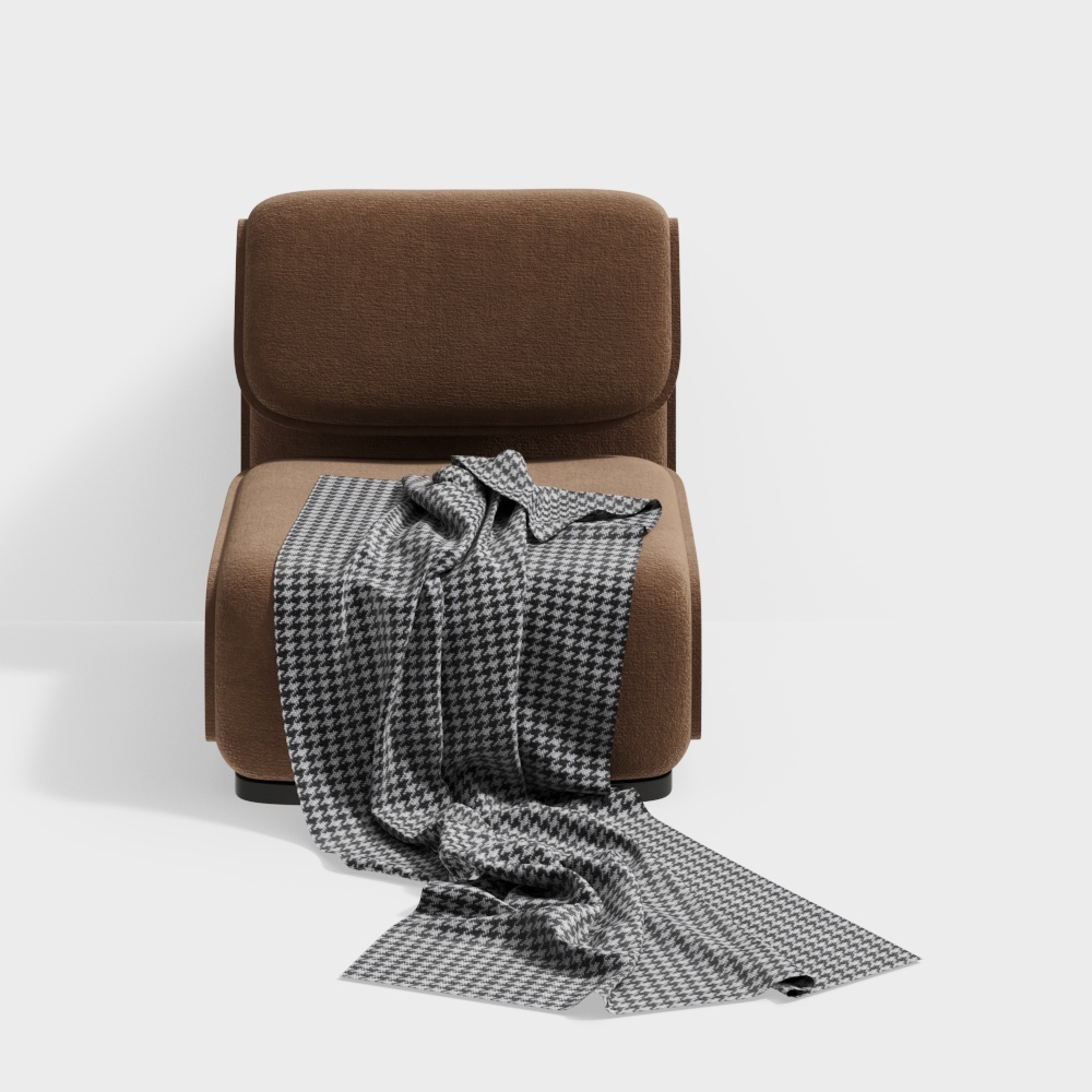 Minimalist Low-Poly Sofa Chair – Nordic Design