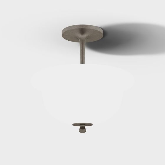 Elegant Minimalist Pendant Lamp 3D model