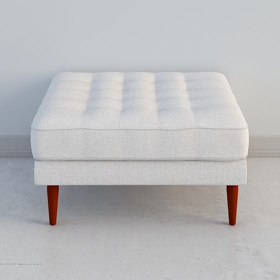 Comfortable Low-Polygon Stool 3D model