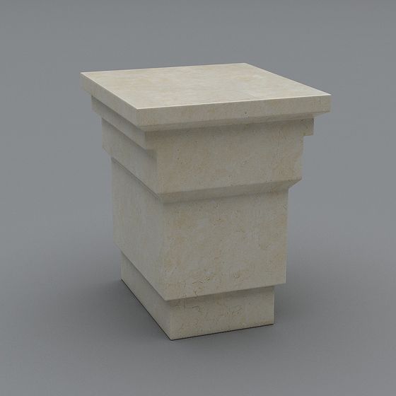 Low-Poly Roman Column Base 3D model